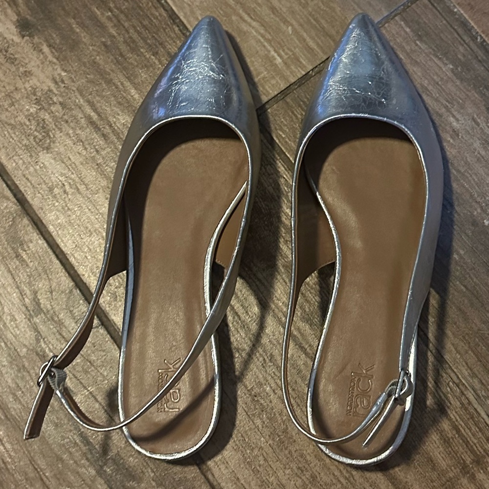 Nordstrom Rack silver flats
